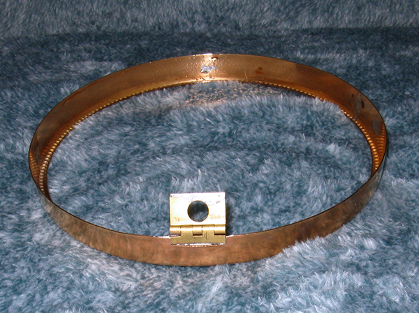 Clock Face Front Hinge Resoldered